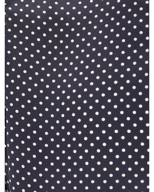 Tom Ford Blue Silk Polka Dot Shirt for men