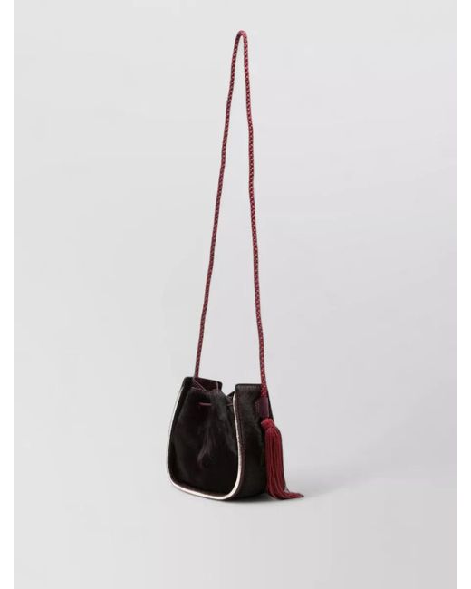 Forte_forte White Leather Bucket Bag