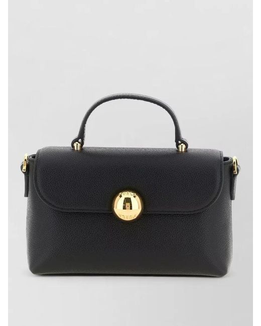 Furla Black Moonlight Shoulder Bag Tone Hardware