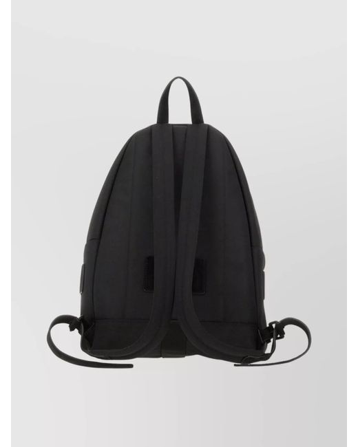 Moschino Black Logo Backpack for men