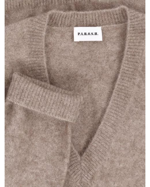 P.A.R.O.S.H. Brown Crewneck Sweatshirt