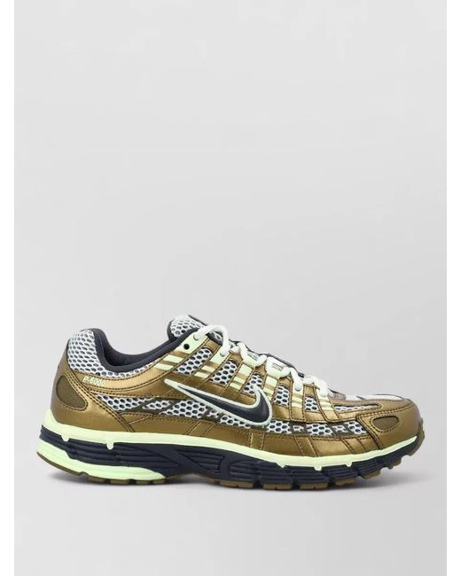 Nike Multicolor P 6000 Retro Running Sneakers Mesh