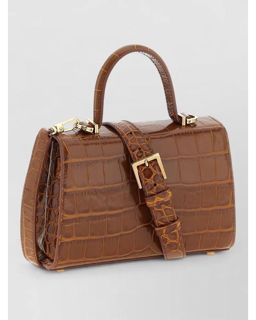 Versace Brown Medusa 95 Shoulder Bag Detachable Strap