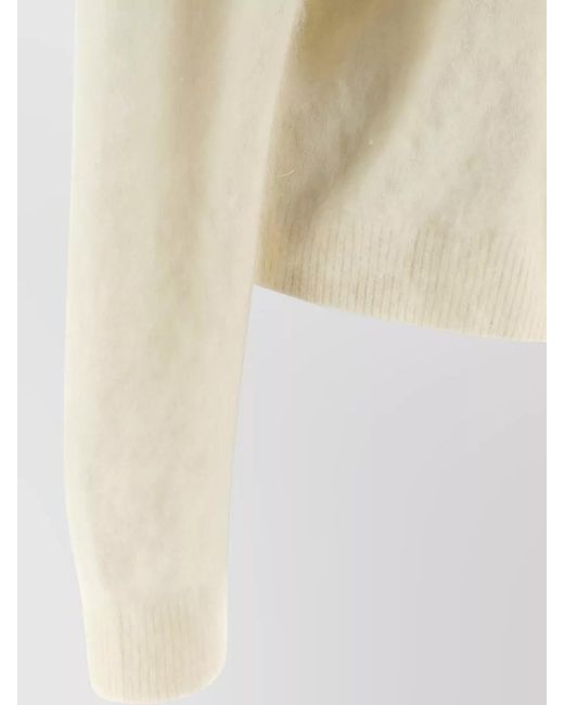BERNADETTE Natural Cashmere Long-Sleeve Jumper