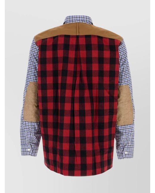 Junya Watanabe Blue Embroidered Cotton Shirt for men