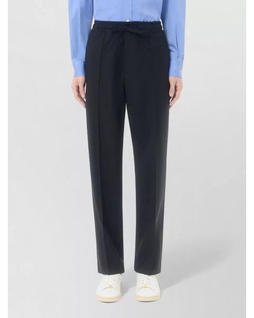 Valentino Black Straight-Leg Tailored Trousers for men