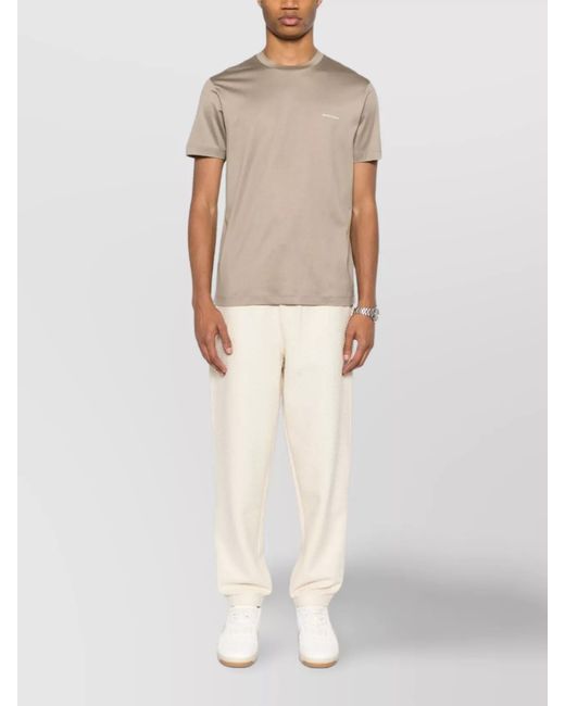 Emporio Armani Natural Logo-Print Track Pants for men