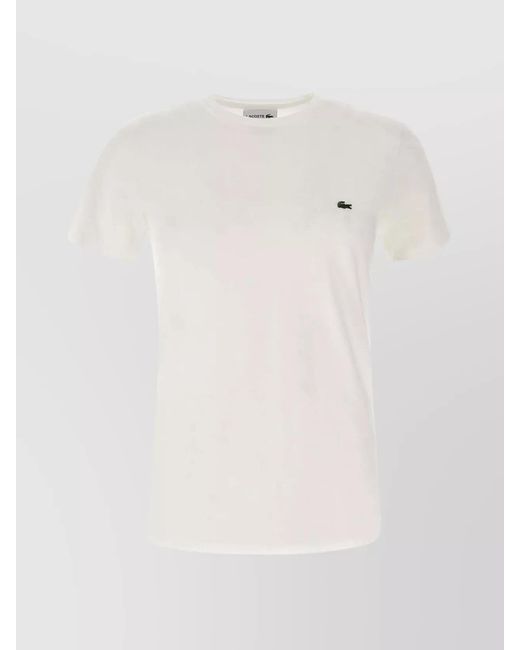 Lacoste White Pima Cotton Regular-Fit T-Shirt for men