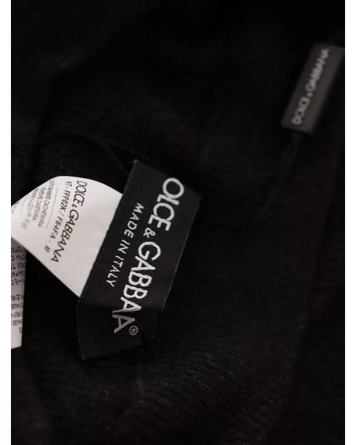 Dolce & Gabbana Black Cashmere Leggings