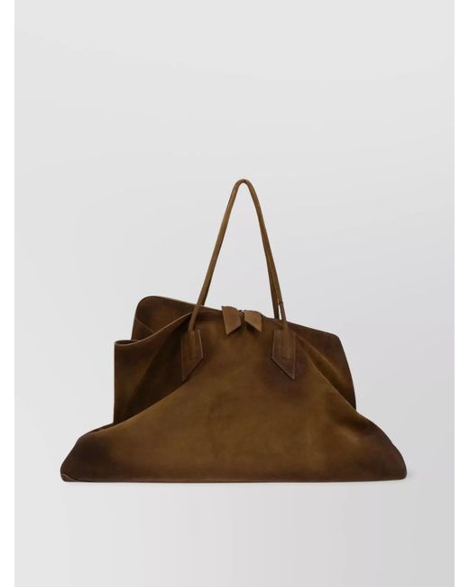 The Attico Brown Large Top Tote Bag