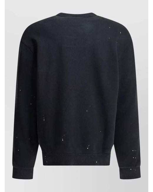 Carhartt Blue Painter Logo Crewneck Sweatshirt Kangaroo Pocket for men