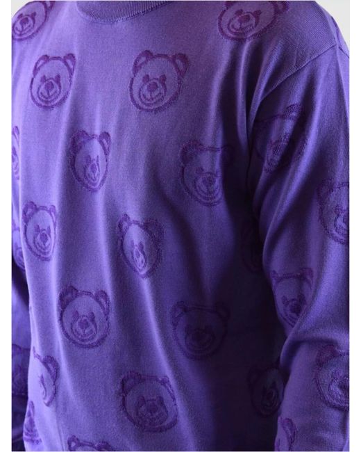 Moschino Purple Jumper for men