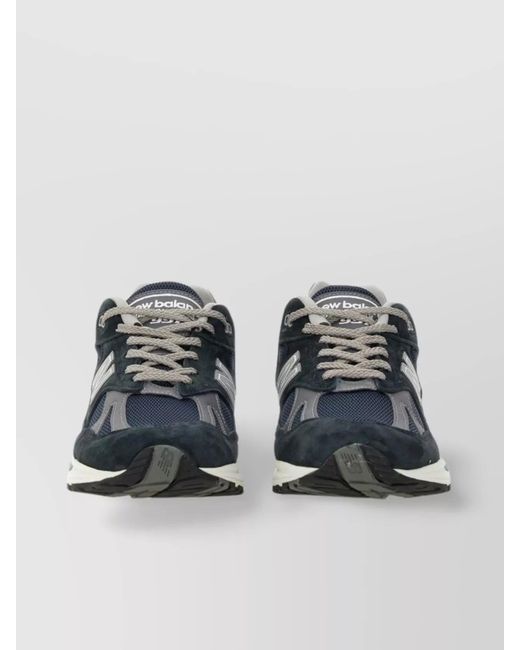 New Balance Blue U991 Sneakers With Suede And Mesh