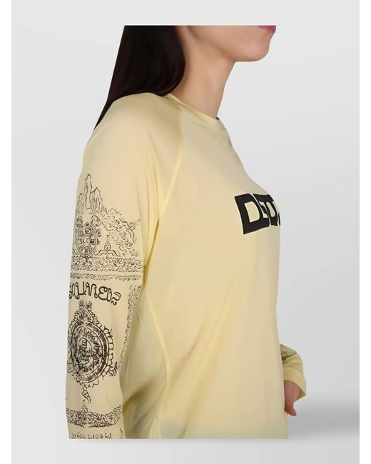 DSquared² Blue Logo Print T-Shirt