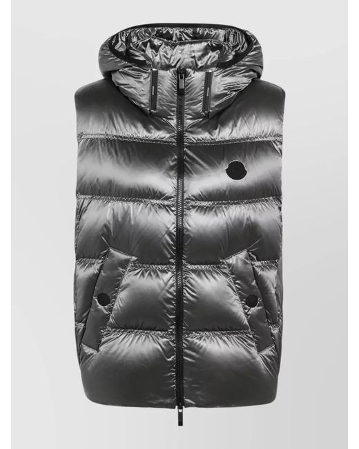 Moncler Gray Down Puffer Coat