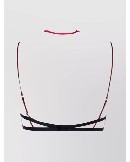 Nensi Dojaka Pink Triple Petal Bra Top