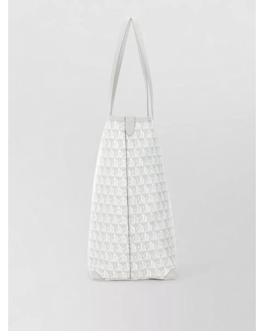 Anya Hindmarch Metallic I Am A Plastic Bag Leather Tote Bag
