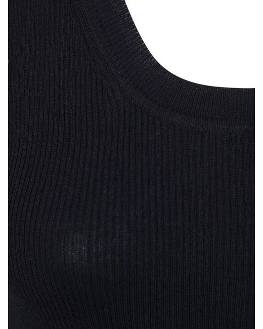 P.A.R.O.S.H. Blue Knitted Top