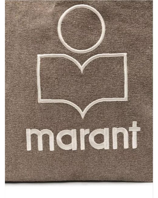 Isabel Marant Natural Yenky Tote Bag With Two Rolled Top Handles