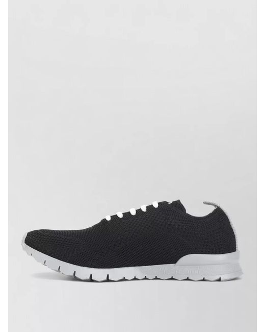 Kiton Blue Lightweight Knit Sneakers Breathable Mesh Upper for men