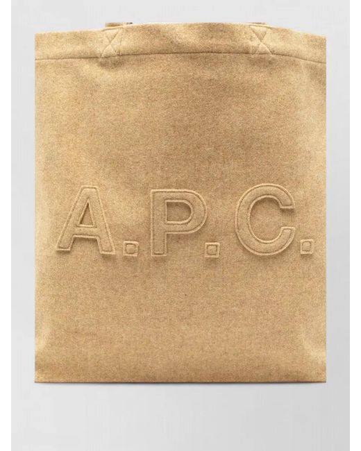 A.P.C. Natural Sac Wool Tote Bag