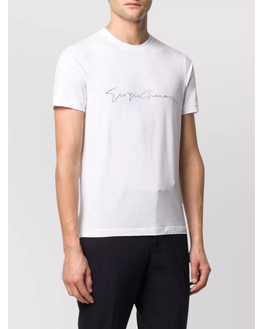 Giorgio Armani Gray Viscose T-Shirt for men