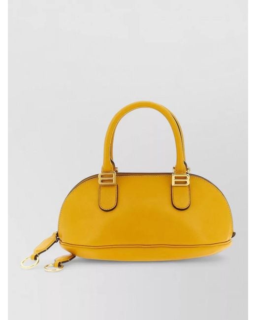 Balenciaga Yellow Bolero Mini Shoulder Bag Calf Leather