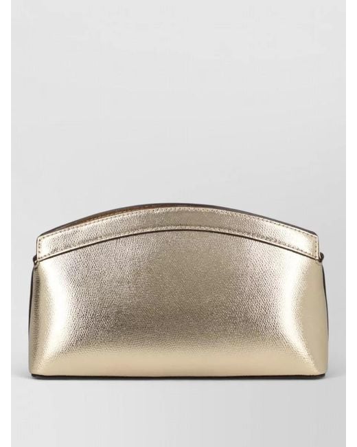 Michael Kors Natural Athena Small Clutch Bag Chain Strap