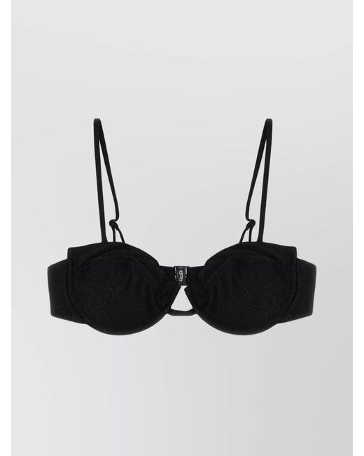 Mc2 Saint Barth Black Salina Bikini Top