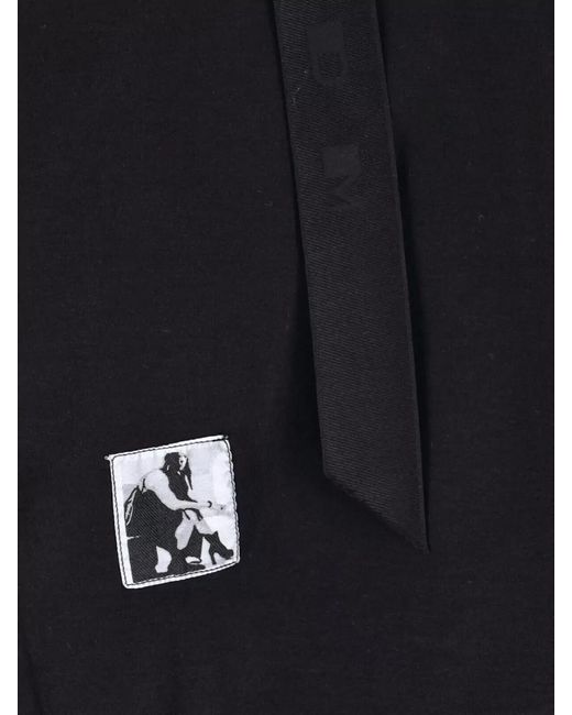 Rick Owens Black Short-Sleeve T-Shirt for men