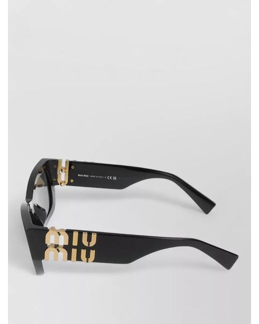 Miu Miu Gray Sunglasses Model 09Ws Cat Eye Frame