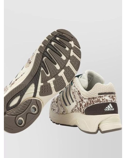 Adidas Originals White Textile Adistar Control 5 Low-Top Sneakers