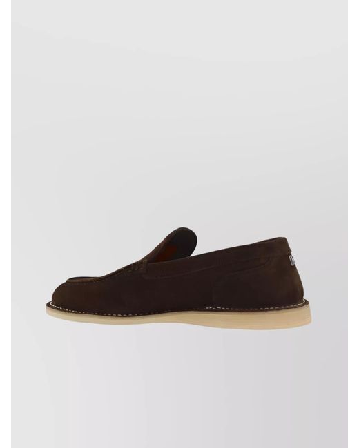 Dolce & Gabbana White Suede Loafers for men