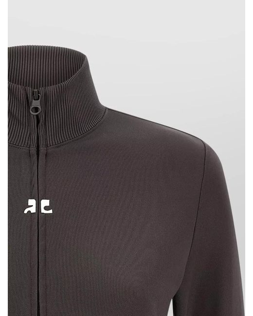 Courreges Black Polyester Sweatshirt