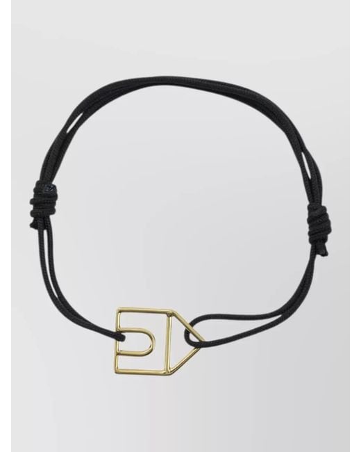 Aliita Black Casita Sapphire Bracelet Geometric Charm Knot