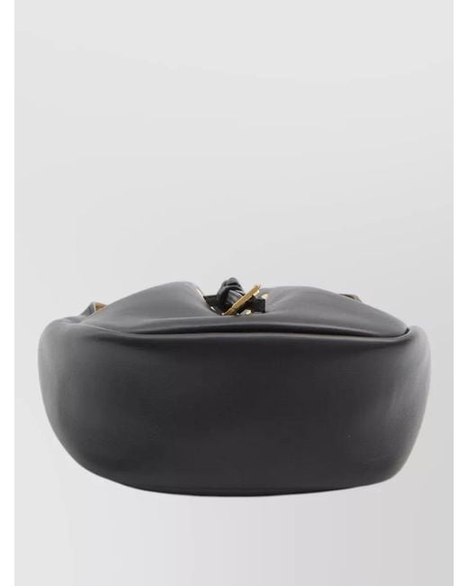 Saint Laurent Black Supple Bucket Leather Shoulder Bag