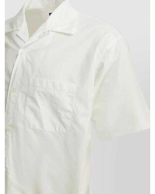 Beams Plus White Cotton Casual T-Shirt for men