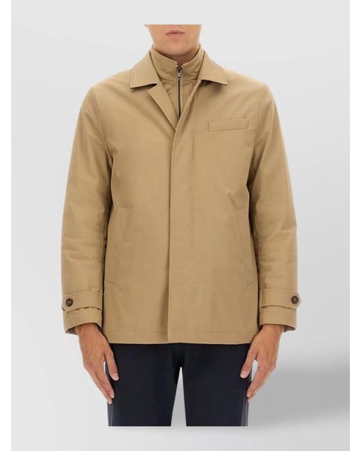 Fay Natural Utility Jacket Featuring Multiple Pockets for men