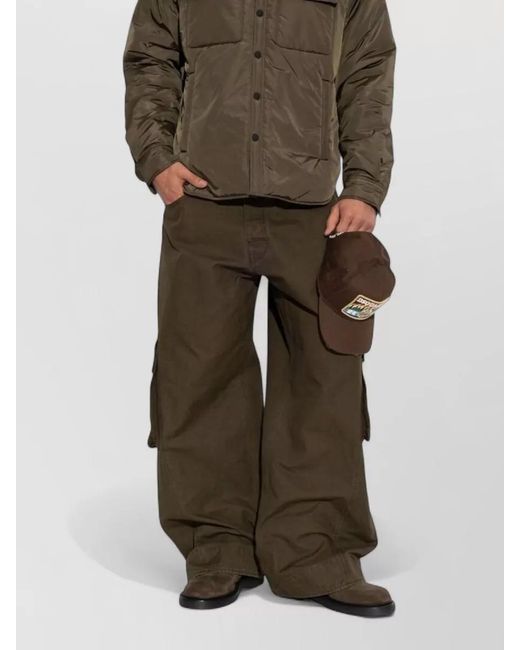 DSquared² Green Padded Shell Jacket Chest And Flap Pockets for men