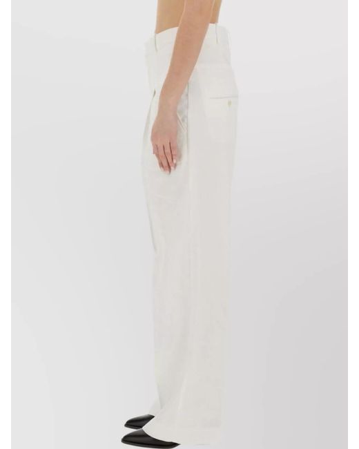 Isabel Marant White Staya Tailored Trousers