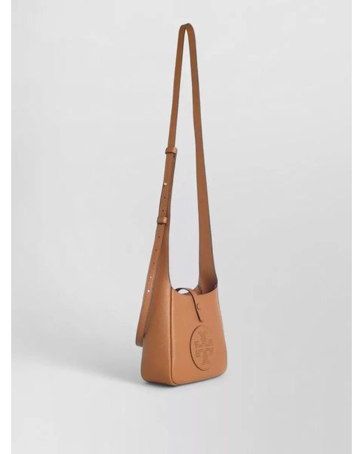 Tory Burch White Miller Swing Medium Leather Crossbody Bag