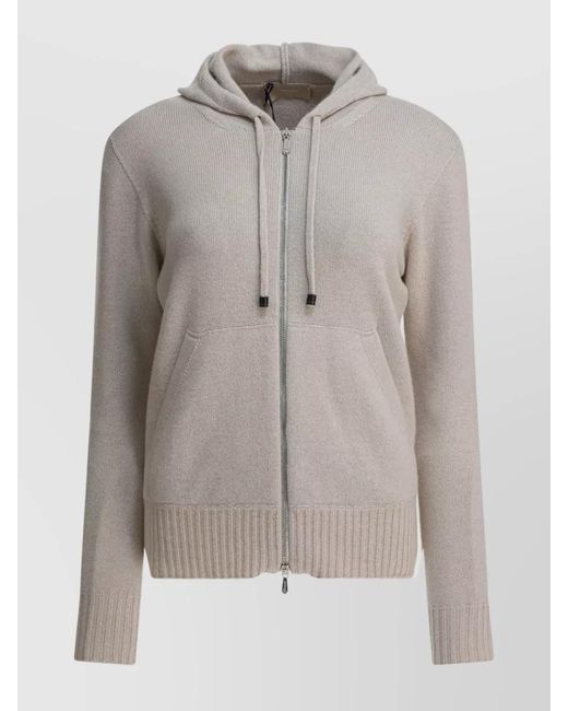Drumohr Gray Cashmere Cardigan
