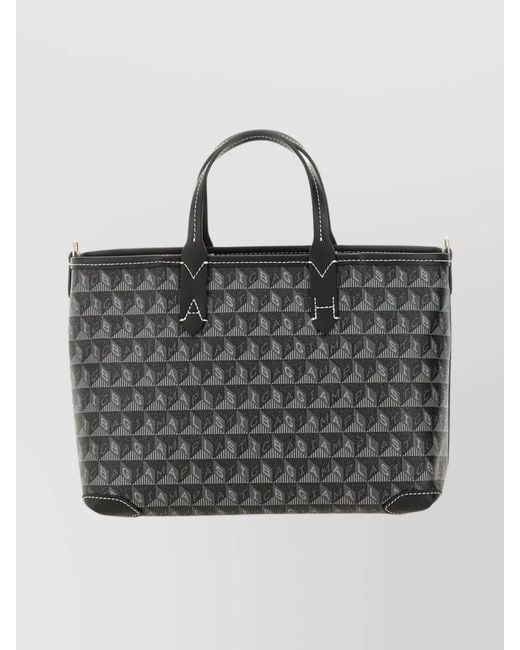 Anya Hindmarch Gray I Am A Plastic Bag Extra Small Tote Bag