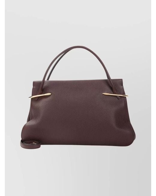 Givenchy Brown Pinch Large Leather Shoulder Bag