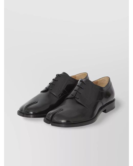 Maison Margiela Gray Split Toe Leather Lace-Up Shoes for men