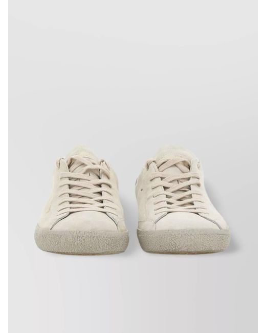 Philippe Model White 'Prludt02' Leather Trainers With Marbled Sole for men
