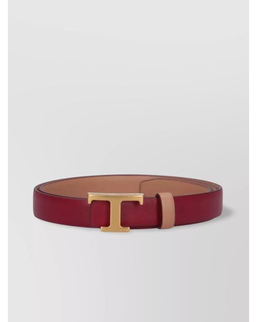 Tod's Red Leather Belt