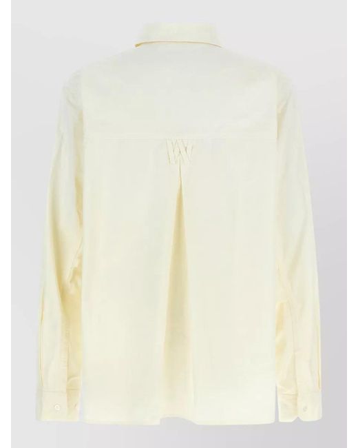 Willy Chavarria Natural Corcoran Shirt Button Down Collar Long Sleeves for men