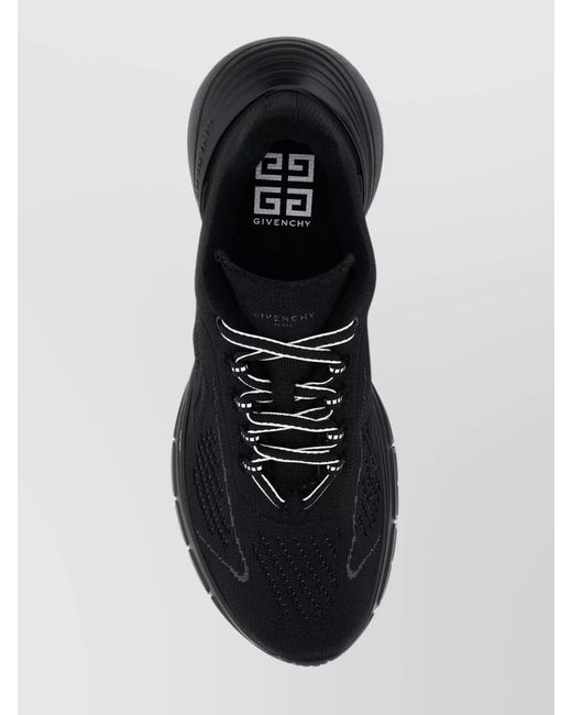 Givenchy Black Paneled Low-Top Sneakers for men