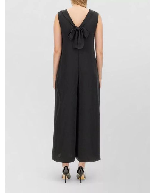 Max Mara Black Sleeveless Jumpsuit
